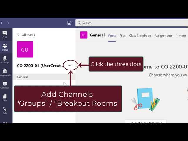Microsoft Teams - Creating Groups